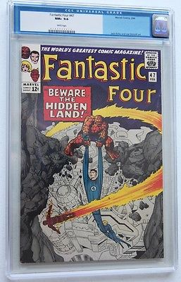 Fantastic Four 47 Feb 1966 Marvel CGC 96 NM NEAR MINT