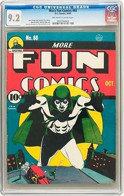 More Fun Comics 60 DC 1940 CGC NM 92