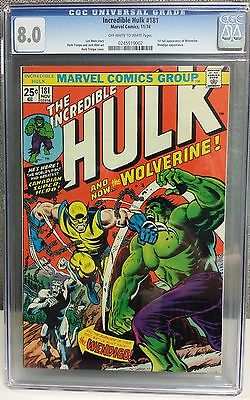 The Incredible Hulk 181 Nov 1974 Marvel CGC 80 VF 1st Wolverine KEY BOOK