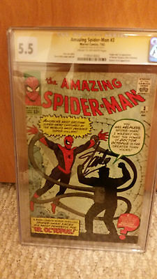 The Amazing SpiderMan 3 1963 1ST DOC OCK SIGNED BY STAN LEE CGC NO RESERVE