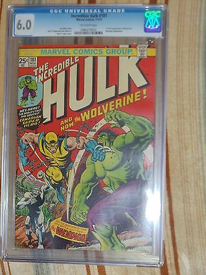 MARVEL INCREDIBLE HULK 181 CGC 60 FIRST APPEARANCE WOLVERINE CGC CASE