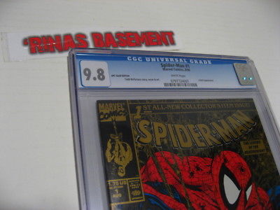 Spider Man 1 Gold UPC CGC 98 rare walmart mcfarlane