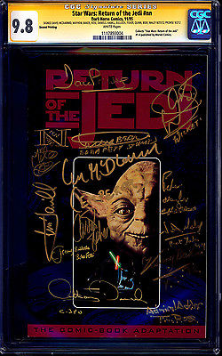 Star Wars Return of  Jedi CGC SS 98 Cast signed x13 Hamill Fisher McDiarmid 