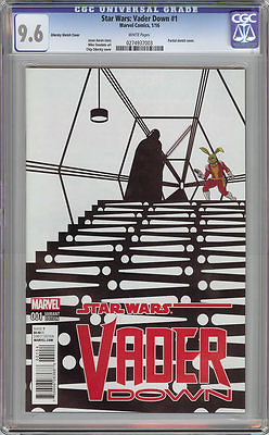 Star Wars Vader Down 1 Zdarsky 15000 Sketch Cover Variant CGC 96 WHITE Pages