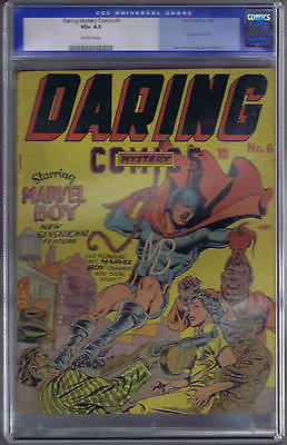 Daring Mystery Comics 6 Timely1940 CGC 45 VG  Origin Marvel BoySimonKirby