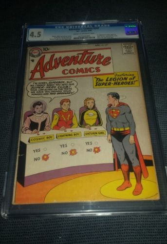 Adventure Comics 247 CGC 45 CROW 41948 1st Legion of Superheroes