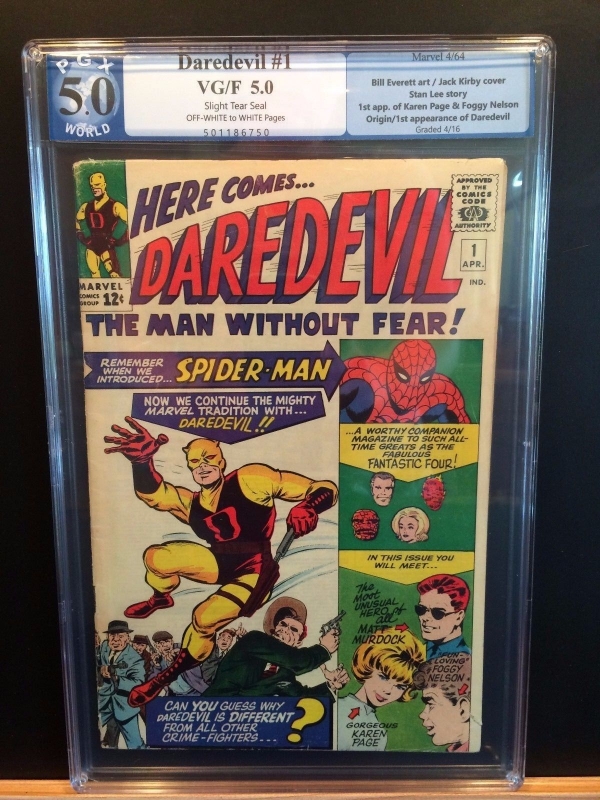 MARVEL DAREDEVIL 1 PGX 50LIKE CGC FIRST DAREDEVIL NEW CASE UNRESTORED