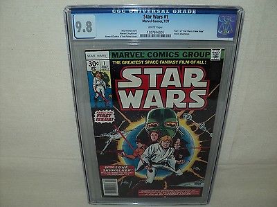 Star Wars 1 CGC 98 White p A New Hope 1977 Marvel scifi movie c04757