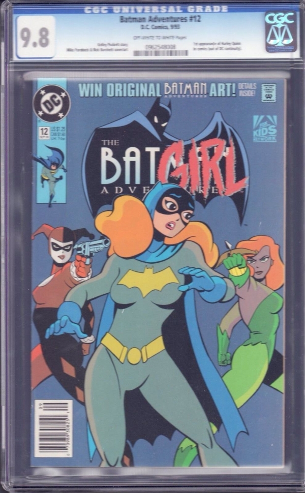 Batman Adventures 12 NEWSSTAND CGC 98 1st Harley Quinn Suicide Squad RARE