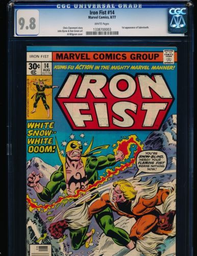 Iron Fist  14  1st Sabretooth CGC 98 WHITE Pgs