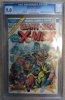 Giant Size XMen 1 CGC 90 White Pages 1st Appearance New XMen 2nd Wolverine