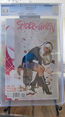 SpiderGwen 1 Adam Hughes Variant CGC 99 MINT