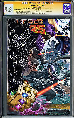 Secret Wars 1 GAMESTOP VILLAINS SIDE CGC 98 SS CHOOSE SKETCH by Greg Horn