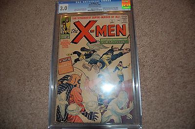 The Xmen 1 CGC 30 Silver Age mega key 1963 Magneto Cyclops Beast Free Shipping