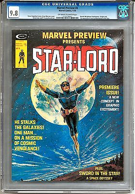 Marvel Preview 4 CGC 98 OWW 1st StarLord Guardians of the Galaxy