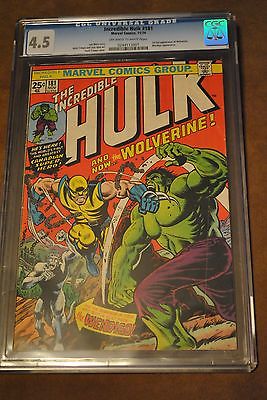 CGC Incredible Hulk 181 45 1st full appearance of Wolverine 