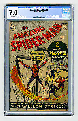 Amazing SpiderMan 1 CGC 70 OW KEY 1st Jameson FF XOver Origin Retold Marvel