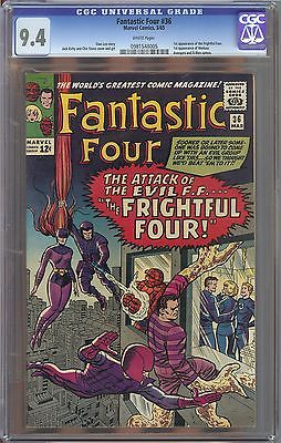 Fantastic Four 36 CGC 94 NM 1st app Frightful Four 1st app Medusa