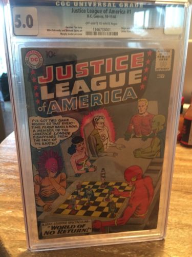 Justice League Of America Issue 1 Cgc Graded 50 Great Key Issue From 1960