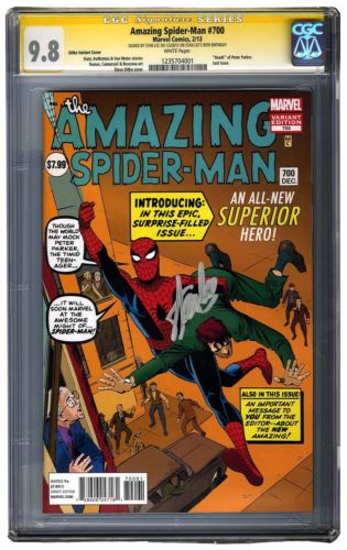 Amazing SpiderMan 700 Ditko cover CGC 98 Signed on Stan Lee 90th Birthday
