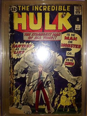 The Incredible Hulk 1 May 1962 Marvel signed by STAN LEE CGC PGC CBCS