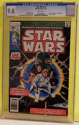 STAR WARS 1 July 1977  CGC 98  WHITE HIGHEST GRADED COPY NO RESERVE