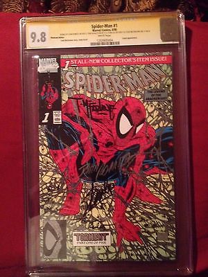 SPIDERMAN 1 Platinum1990 CGC 98 NMM SS x4 HOT Like the Gold UPC  Chromium 