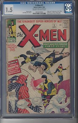 XMen  1   CGC  15    Origin and 1st App of XMen     Jack Kirby Cover and Art