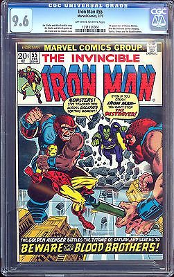 Iron Man 55  CGC 96  OWW Pgs  1st Appearance Thanos  Drax the Destroyer