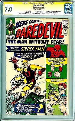 Daredevil 1 CGC SS Stan Lee  1st Daredevil