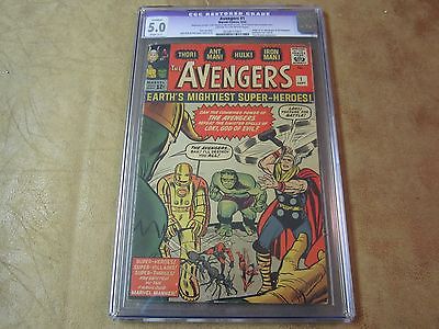 Avengers 1 CGC 50 Comic Book 1963  1st App of Avengers  KEY