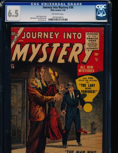 Journey Into Mystery  30 John Severin cover CGC 65 OW Pgs 2nd Highest Graded