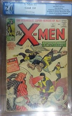 Marvel The Men 1 1963 CGC PGX 20 OW pages First KEY Issue First appearances