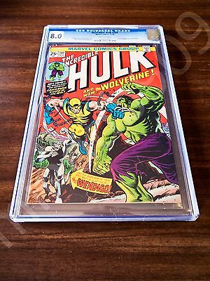 The Incredible Hulk 181 MARVEL 74 CGC 8  Universal Blue  Offwhite Wolverine