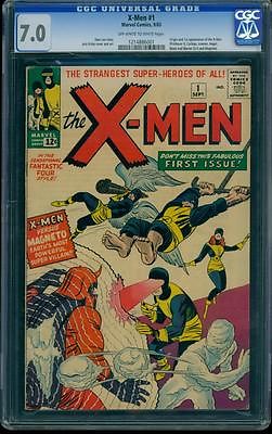 Xmen 1 CGC 70 OWW Silver Age Marvel Key 1st Appearnace of the Xmen  LK