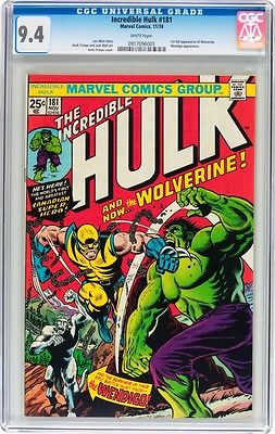 The Incredible Hulk 181 Nov 1974 Marvel CGC 94 White Pages