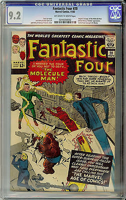 Fantastic Four 20  CGC 92 NM First Molecule Man High Grade BYAH 