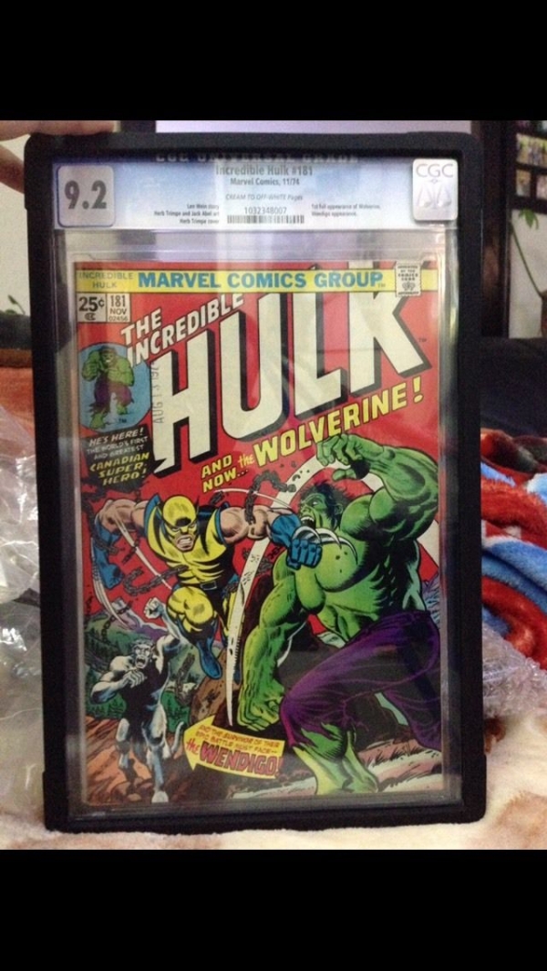 The Incredible Hulk 181 CGC 92  1st Wolverine   Hot 