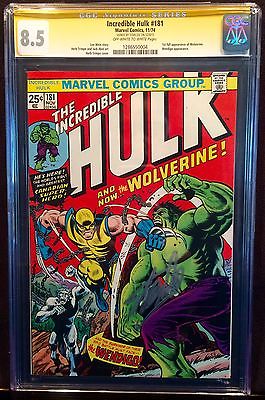 Incredible Hulk 181 1974 Marvel CGC 85 SIGNATURE SERIES STAN LEE NEW CASE
