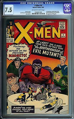 XMen 4 CGC 75 VF OWW Marvel Comics 1st Quicksilver Scarlet Witch Toad app