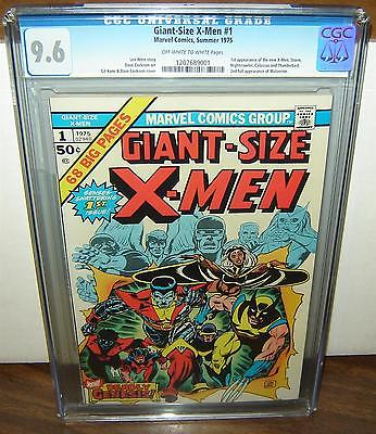 GiantSize XMen 1 CGC 96 OWW p 1st NEW TEAM 2nd Wolverine 1975 c04262