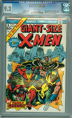 Giant Size XMen 1 CGC 92 NM WP Marvel 1975 1st App New Xmen Wolverine Storm 