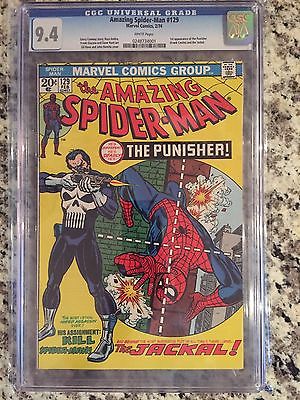 Amazing Spiderman 129 1st Punisher White Pages cgc 94
