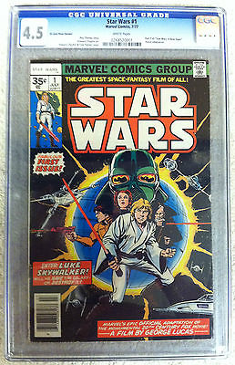 Star Wars 11st print35 cent price variantCGC graded 45WPmarvel 1977