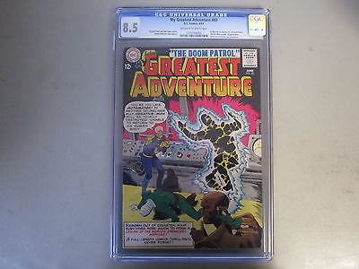 My Greatest Adventure 80 CGC 85 Comic Book 1963  1st Doom Patrol  KEY