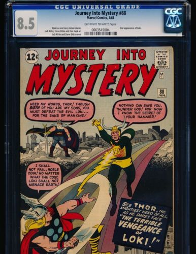 Journey Into Mystery  88  2nd Loki CGC 85 OWWHITE Pgs