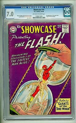 SHOWCASE 14 CGC 70 OWW 1958 4TH FLASH