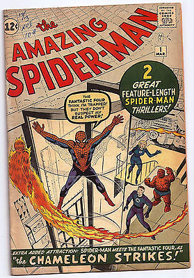 Amazing SpiderMan 1  1st ASM and 1st Appearance of Chameleon  Not CGC