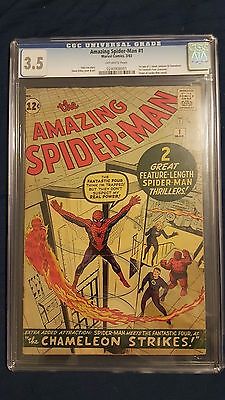 The Amazing SpiderMan 1 Mar 1963 Marvel CGC 35