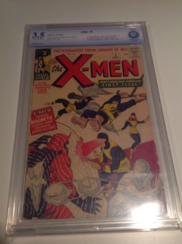 The XMen 1 CBCS 35 Not CGC VG OWW 1963 Silver Age Marvel Key Comic